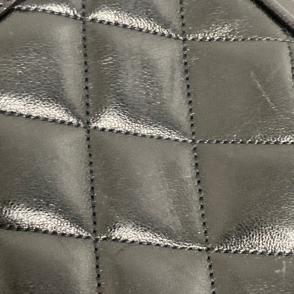 CHANEL Matelassé Lambskin Chain Shoulder Bag Tote Black Women's - Picture 16 of 16